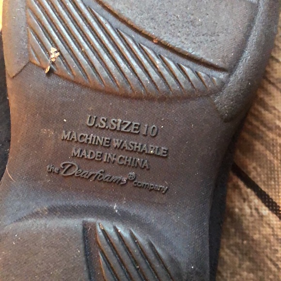 Dearfoams Fuzzy Slippers Sz 10 - Picture 2 of 3